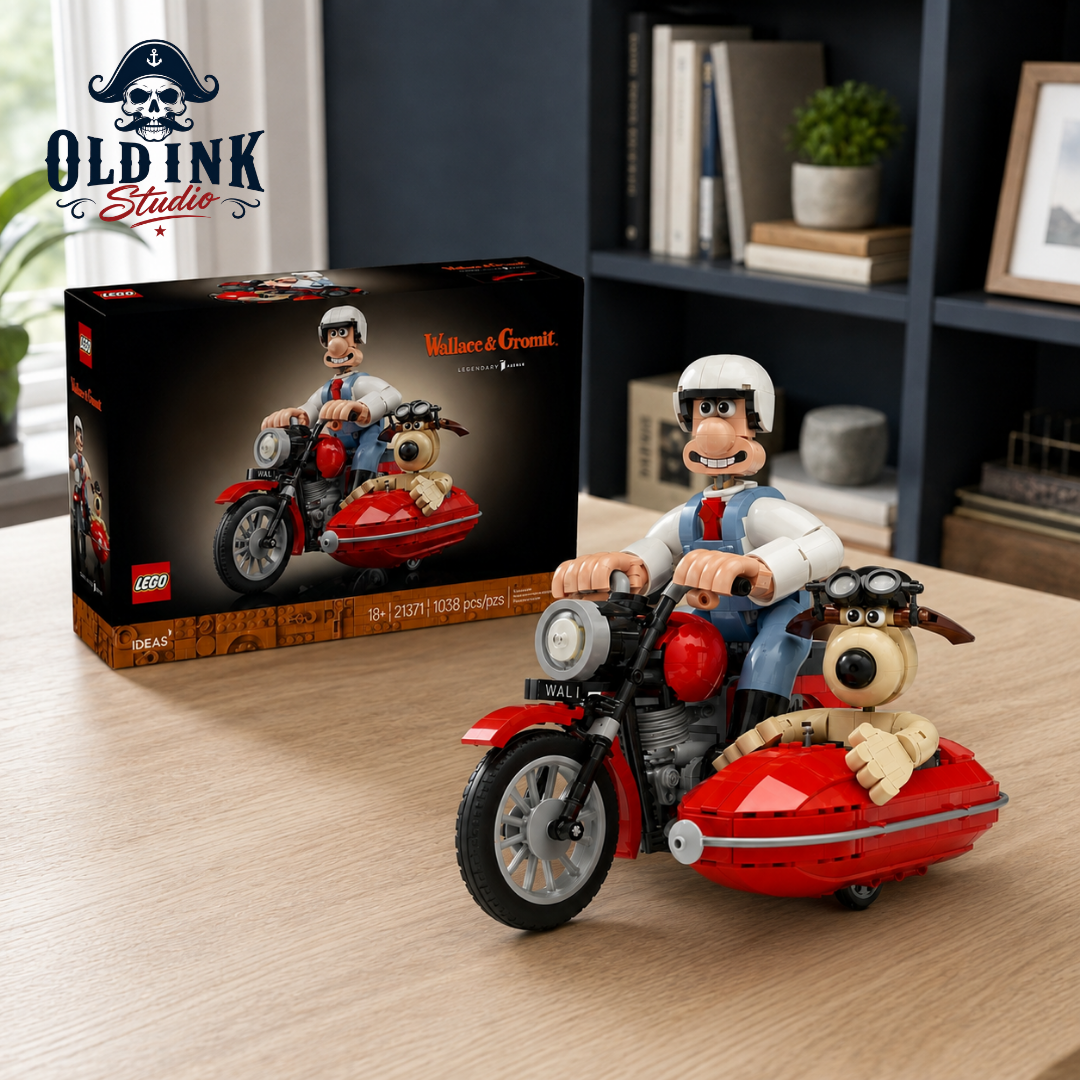 2 Wallace & Gromit Motorcycle & Sidecar Brick Set 2026 — image 3